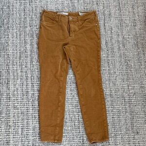 Pilcro and the Letterpress Tan Corduroy Pants